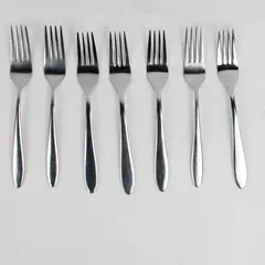 Lot Of 7 Oneida Mooncrest/Jennifer (Stainless) Flatware Dinner Forks 8.25" Long