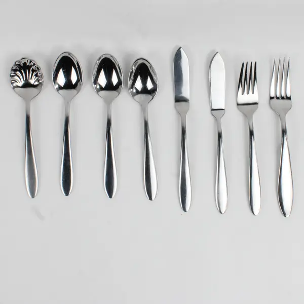 Lot Of 8 Oneida Mooncrest/Jennifer (Stainless) Flatware Forks Knives & Spoons