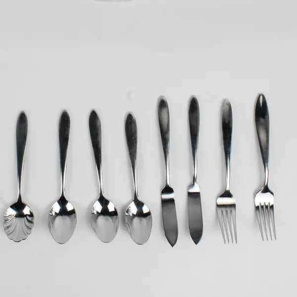 Lot Of 8 Oneida Mooncrest/Jennifer (Stainless) Flatware Forks Knives & Spoons