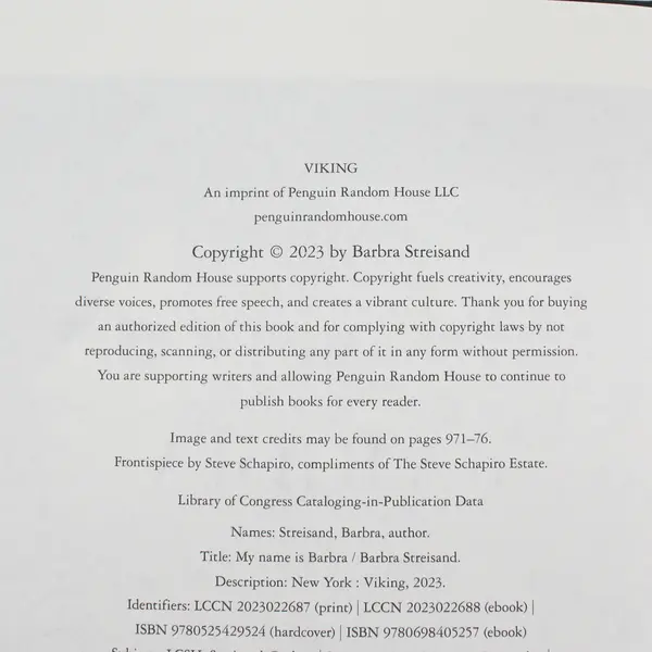 My Name Is Barbra by Barbra Streisand (2023, Hardcover)