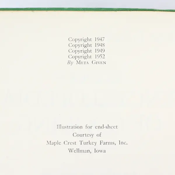  1952 Meta Given's Modern Encyclopedia Of Cooking Recipes & Techniques Vol 1