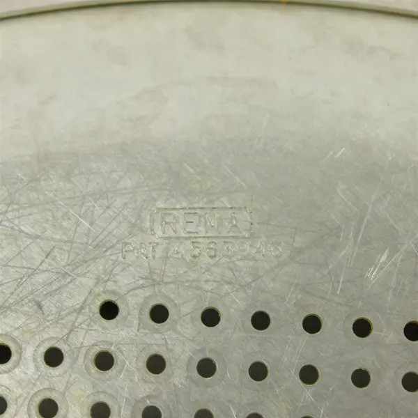 Vintage Rema 16" Aluminum Perforated Pizza Pan Vented Holes USA