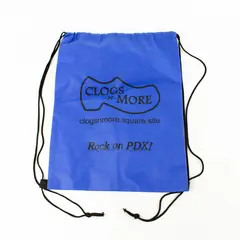 Blue Clogs & More Drawstring Backpack Gym Sports Bag Pre-Owned