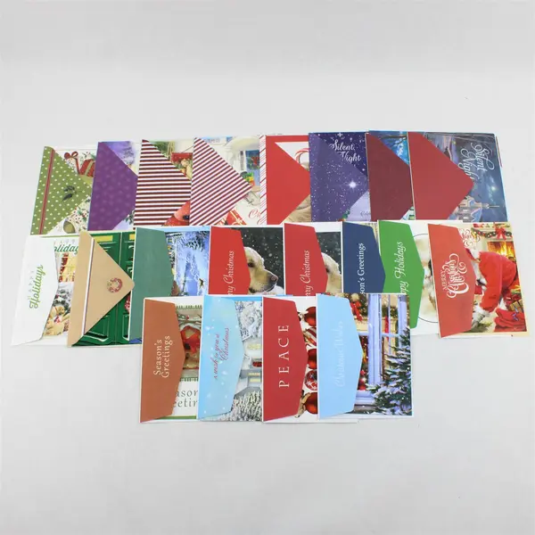 Lot of 20 Christmas Holiday Greeting Cards with Envelopes