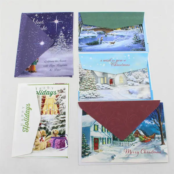 Lot of 20 Christmas Holiday Greeting Cards with Envelopes