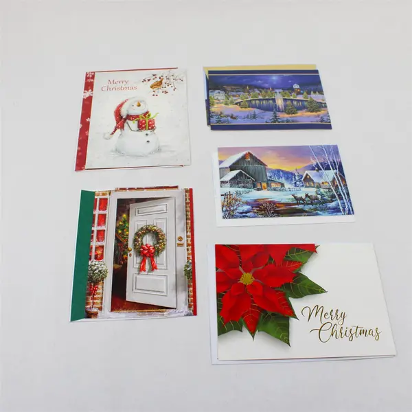 Lot of 20 Christmas Holiday Winter Greeting Cards with Envelopes