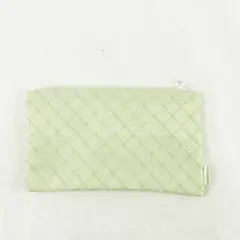 Crabtree & Evelyn Light Green Toiletries Bag Toile Pattern Zip Pouch