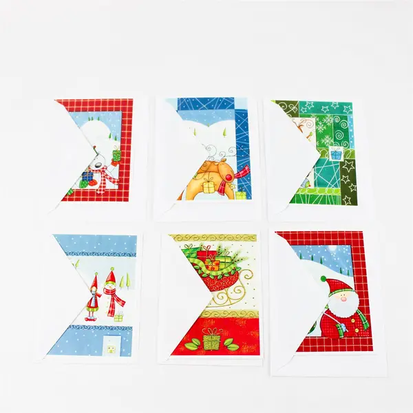 Lot of 6 United Spinal Association Maria Garbagnati Scented Christmas Cards