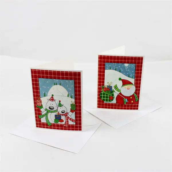 Lot of 6 United Spinal Association Maria Garbagnati Scented Christmas Cards