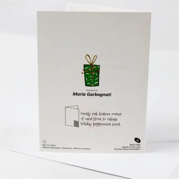 Lot of 6 United Spinal Association Maria Garbagnati Scented Christmas Cards