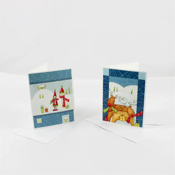 Lot of 6 United Spinal Association Maria Garbagnati Scented Christmas Cards