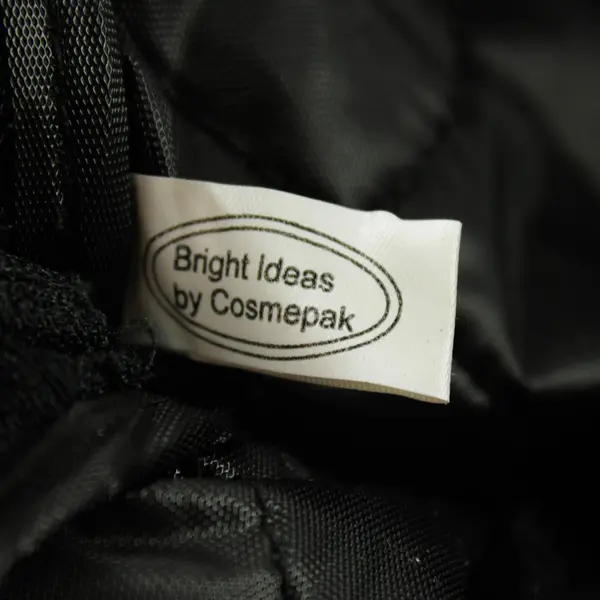 Bright Ideas by Cosmepak Black Floral Makeup Bag Travel Cosmetic Case