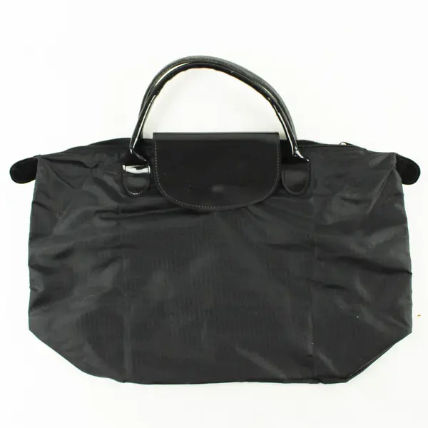 Lancome Black Nylon Tote Bag w/ Black Vinyl Handles Women's Handbag
