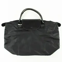 Lancome Black Nylon Tote Bag w/ Black Vinyl Handles Women's Handbag