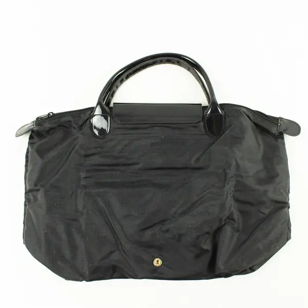 Lancome Black Nylon Tote Bag w/ Black Vinyl Handles Women's Handbag