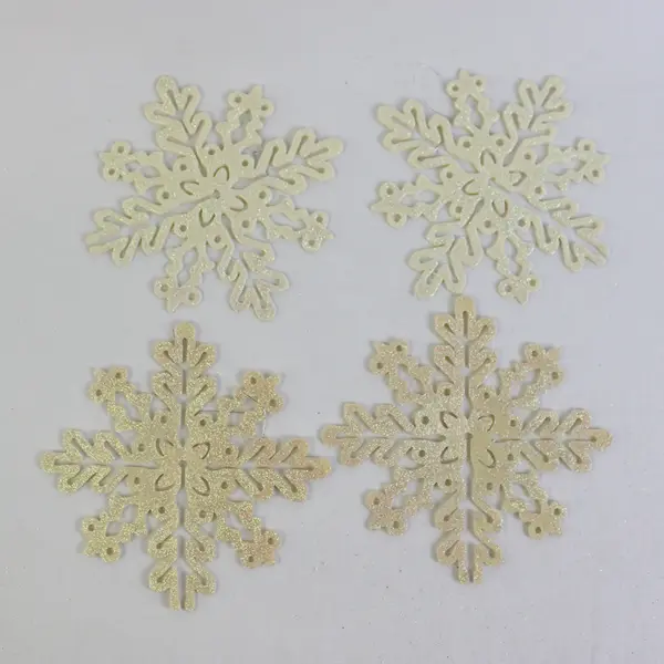 Lot of 10 Assorted Snowflake Multi-Purpose Ornaments/Decorations 