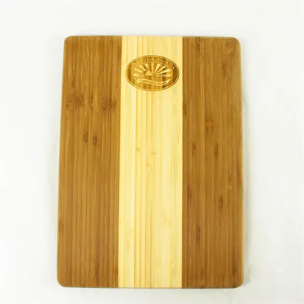 Used Carlton Farms Solid Wood Cutting Board 14 x 9.75in Kitchen Prep Board