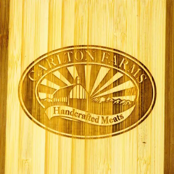 Used Carlton Farms Solid Wood Cutting Board 14 x 9.75in Kitchen Prep Board