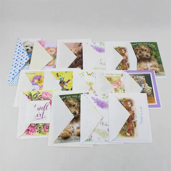 Lot of 15 Misc. Greeting Cards Get Well Sympathy Thank You Congrats