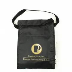 Koozie Prestige Care Black Insulated Lunch Bag Zipper Handle School/Work