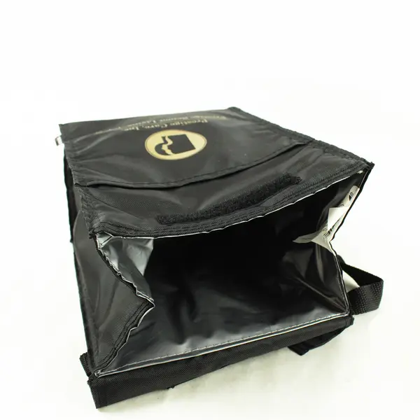 Koozie Prestige Care Black Insulated Lunch Bag Zipper Handle School/Work