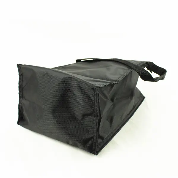 Koozie Prestige Care Black Insulated Lunch Bag Zipper Handle School/Work