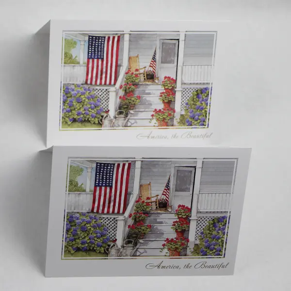 Lot of 10 American Patriotic 4th of July Greeting Cards with Envelopes