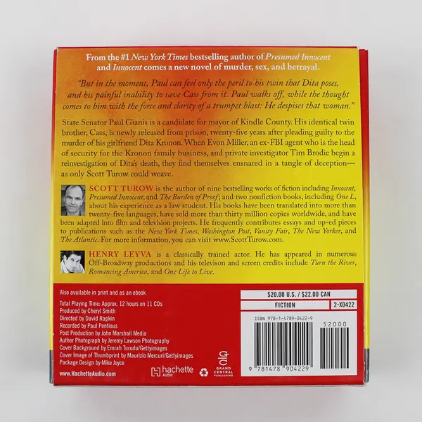 Identical By Scott Turow Read By Henry Leyva (Audiobook, CDs, 11 Disc)