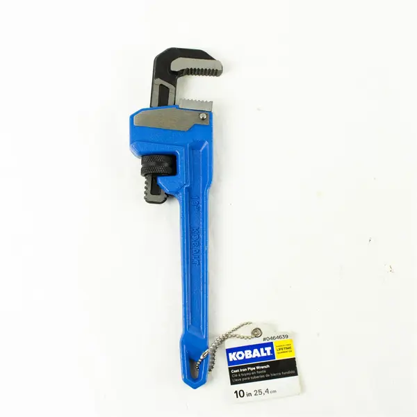Kobalt 10" Heavy Duty Pipe Wrench Compact 10in Plumbing New