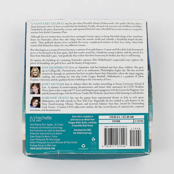 Silver Girl By Elin Hilderbrand Read By Metzger & Fraulo ( CDs, 12 Discs)