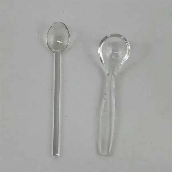 Lot of 2 Miniature Plastic Salt Dip Spoons