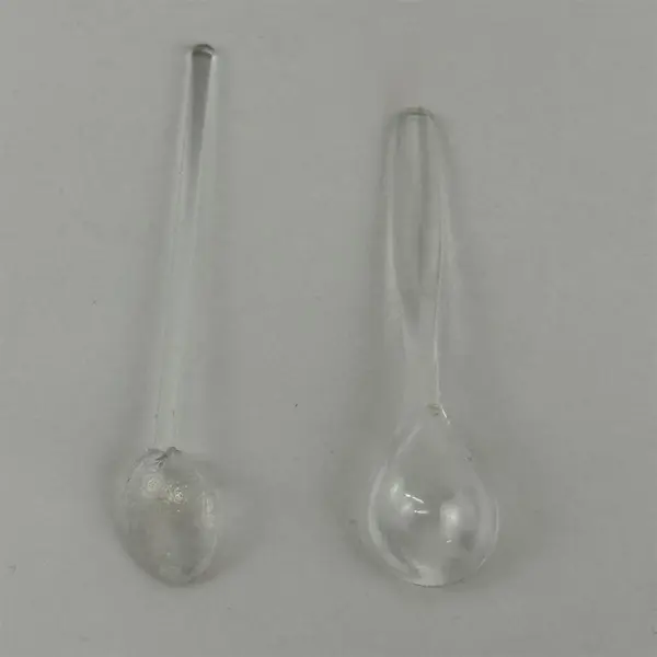Lot of 2 Miniature Plastic Salt Dip Spoons