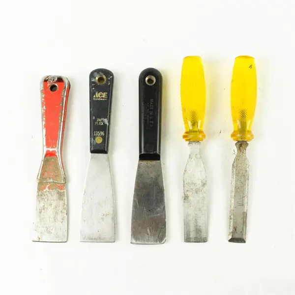 Lot of 5 Woodworking Chisels Assorted Sizes