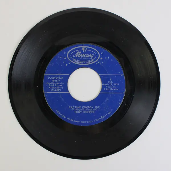 Eddy Howard Careless/ Ragtime Cowboy Joe 45 rpm Mercury Record Vinyl  7"