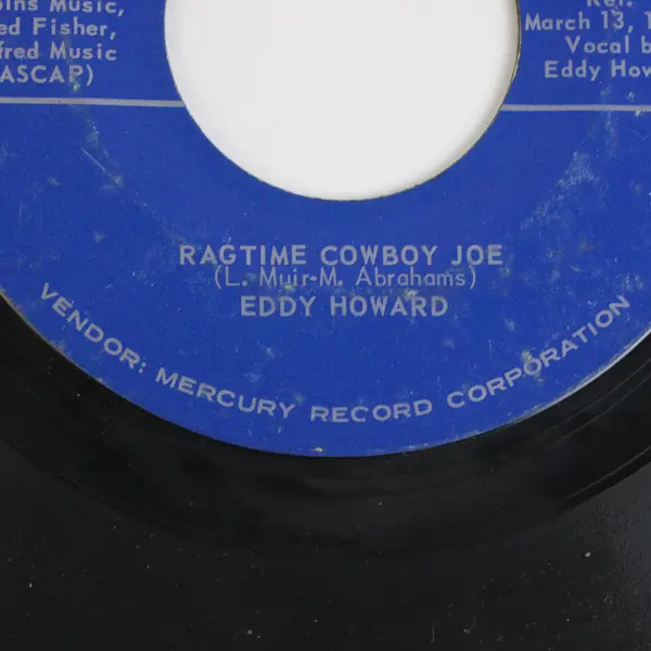 Eddy Howard Careless/ Ragtime Cowboy Joe 45 rpm Mercury Record Vinyl  7"