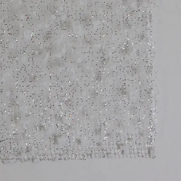 Roll of Silver Decorative Mesh  Holiday Ribbon 10.5 in x 15 ft.  New