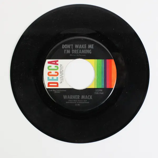Warner Mack Don't Wake Me I'm Dreaming / When The Walls Come, 45 RPM