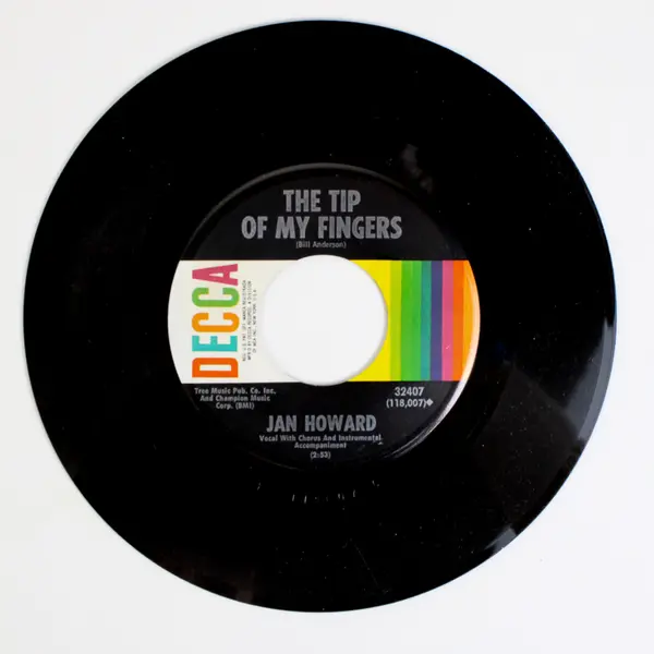 Jan Howard: My Son / The Tip Of My Fingers, 45 RPM
