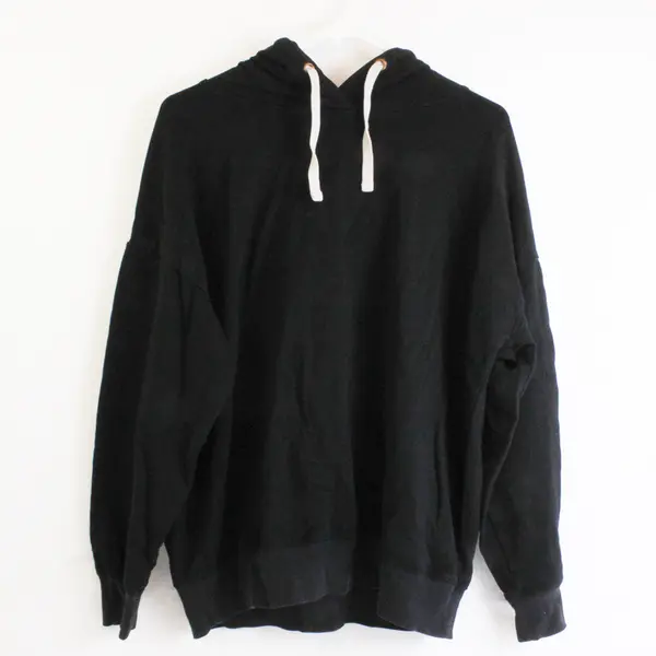 Buffalo David Bitton Solid Black Pullover Hoodie Women's Size Large