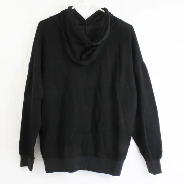 Buffalo David Bitton Solid Black Pullover Hoodie Women's Size Large