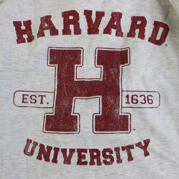 Harvard University Light Heather Gray Pullover Sweatshirt Women's Large