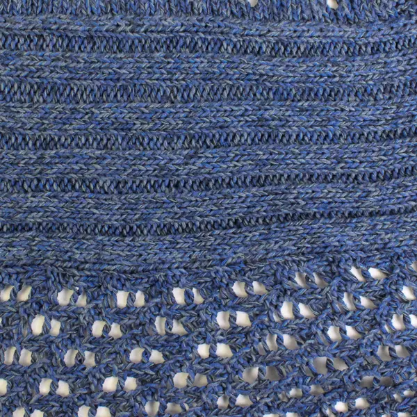 Eddie Bauer Marled Blue Open-Front Cardigan Women's Large