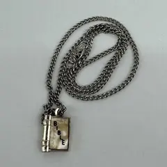 Mother Of Pearl Inlay Bible Pendant Necklace 18"