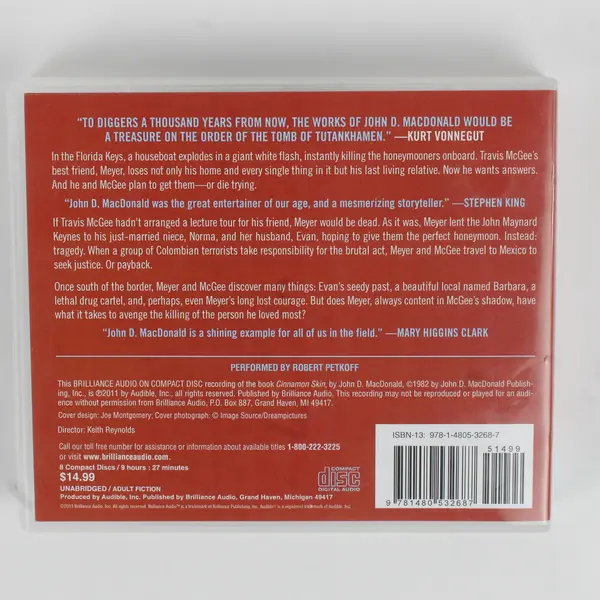 Cinnamon Skin By John D MacDonald Read By Robert Petkoff(Audio Book, CD, 8 Disc)