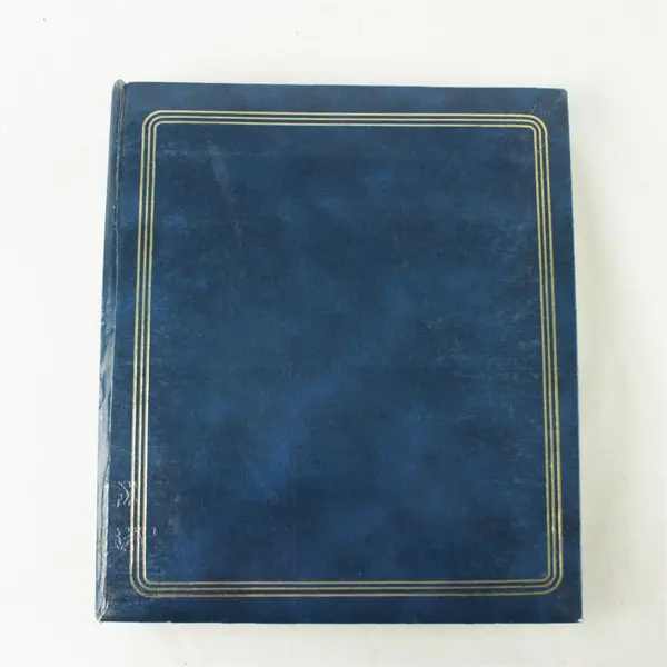 Dark Blue 80-Page Photo Album 12x10 Used Discolored Pages Keepsake