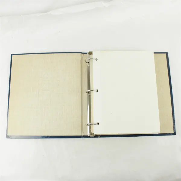 Dark Blue 80-Page Photo Album 12x10 Used Discolored Pages Keepsake