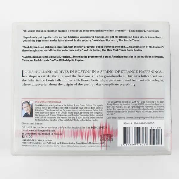 Strong Motion By Jonathan Franzen Read By Scott Aiello (Audiobook, CD, 18 Disc)