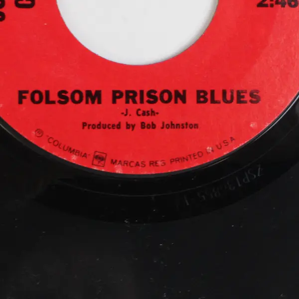 Johnny Cash Columbia 44513 Folsom Prison Blues/ The Folk Singer