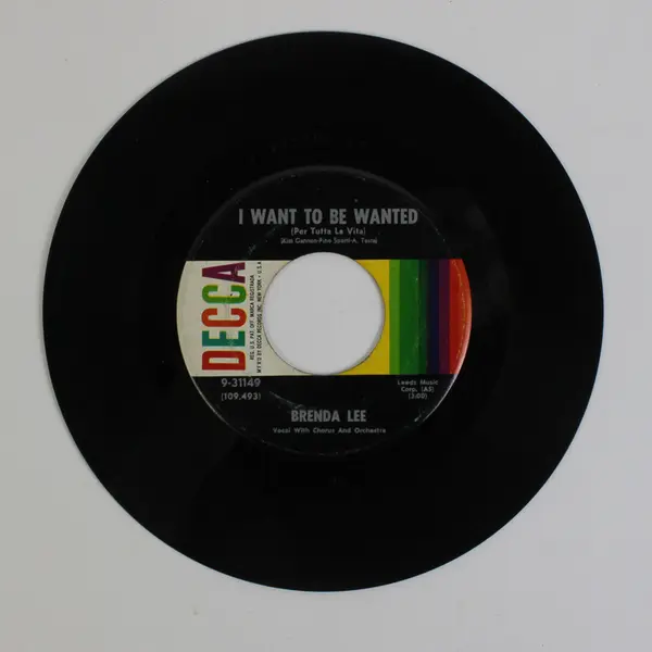 Brenda Lee I Want To Be Wanted / Just A Little Decca Records 31149