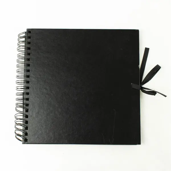 Black Spiral Scrapbook Album 10x10 – Photo Memory Craft Journal